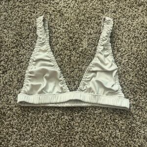 Free People White Triangle Bralette